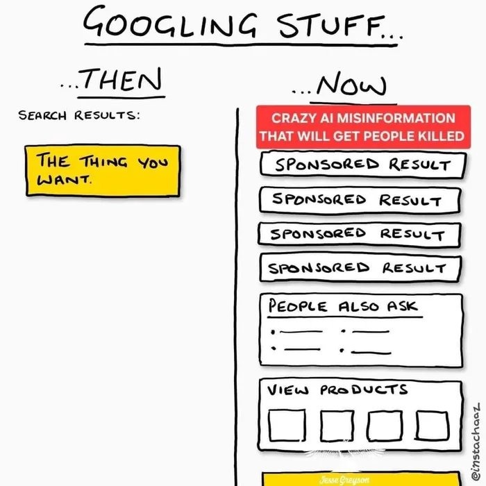 All googled out - meme