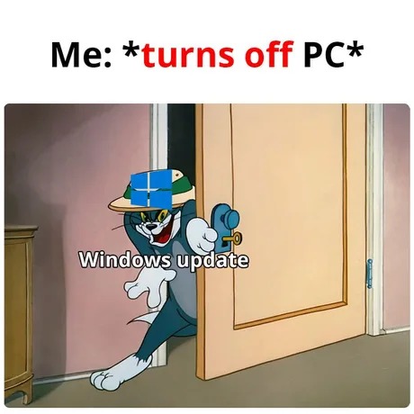 Windows update meme