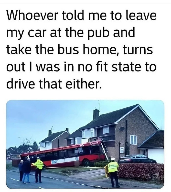 Drove the bus right into that repost - meme