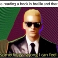 I can't read