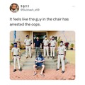 the guy in the chair