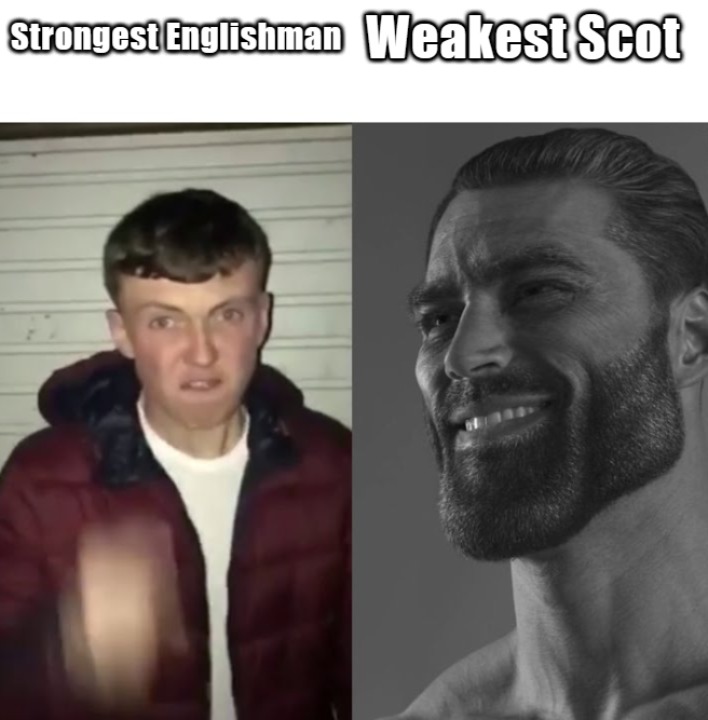 We took 'em in 1314 at Bannockburn, We could bloody well do it again! - meme