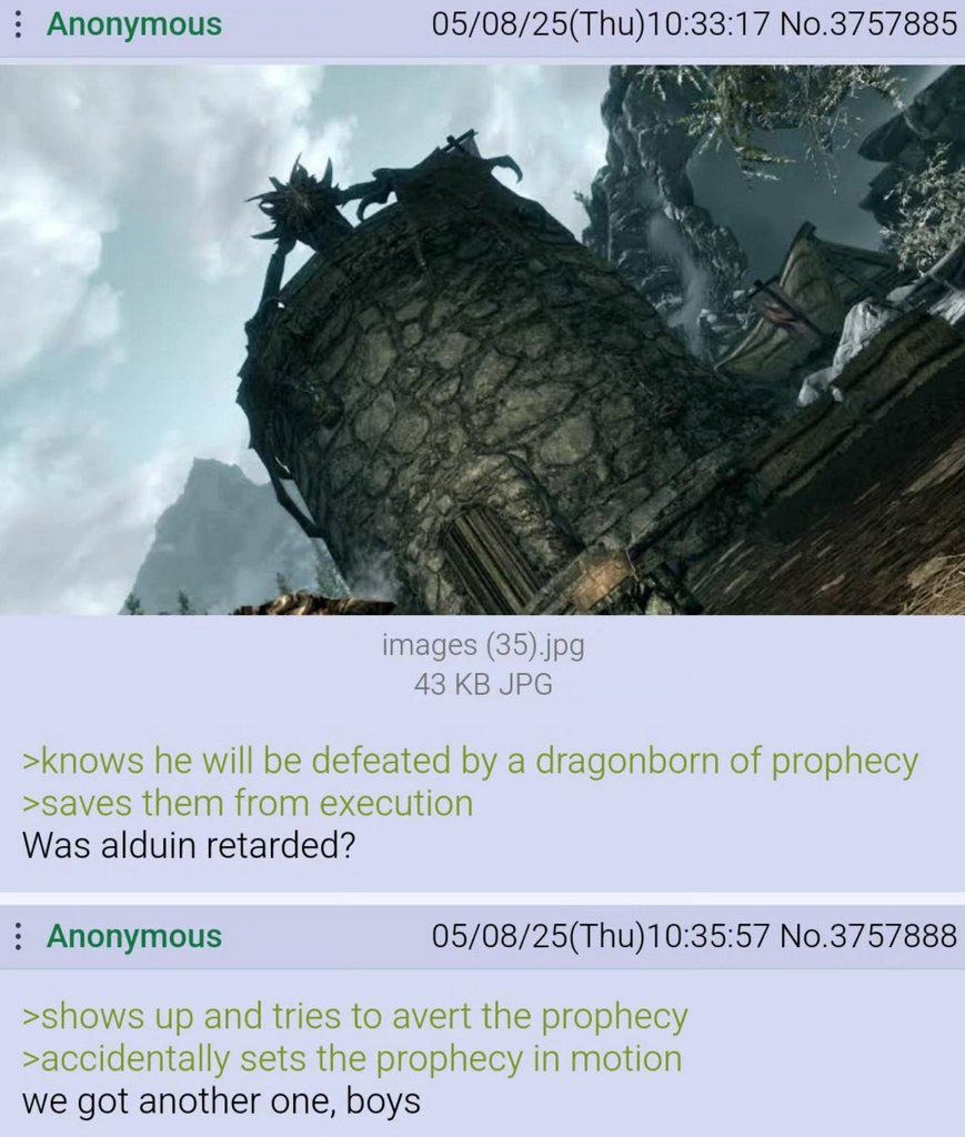 Alduin was his own worst enemy fr - meme