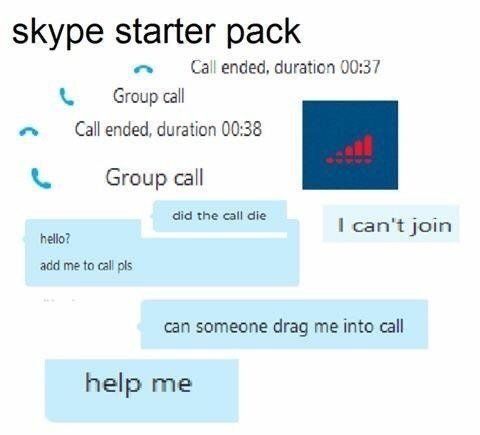 Skype sucks - meme