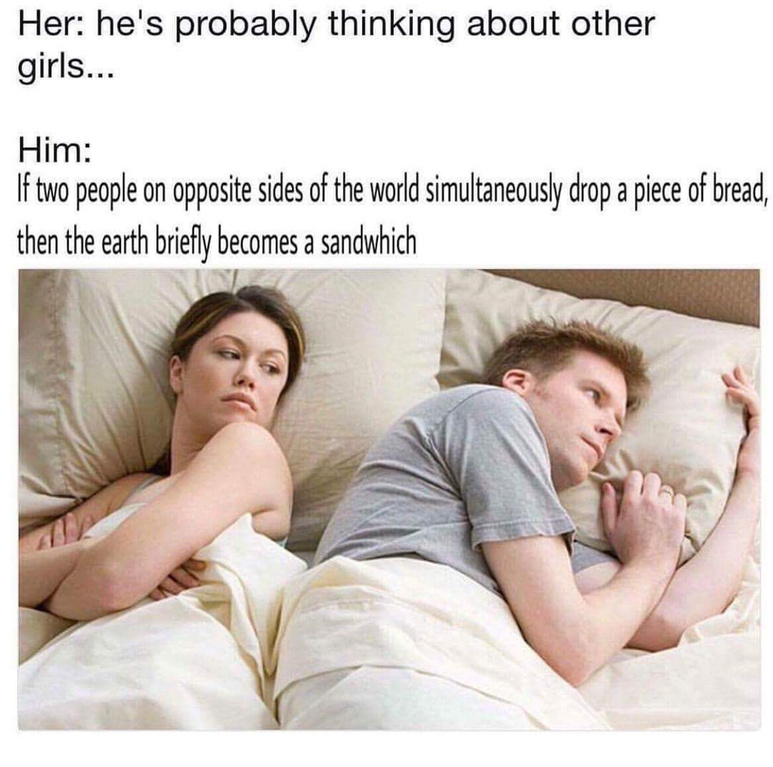Bed thoughts - meme