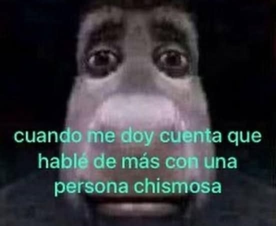 Hablé demasiado - meme