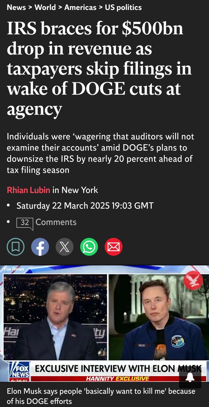 IRS bracing for $500B loss as people ghost taxes like Tinder matches - meme
