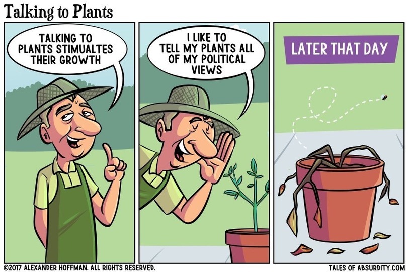 The plants voted for trump - meme