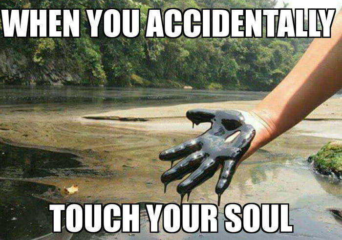 Quand tu touche accidentellement ton âme - meme