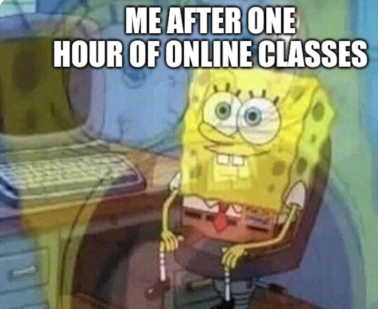 Online classes eh? - meme
