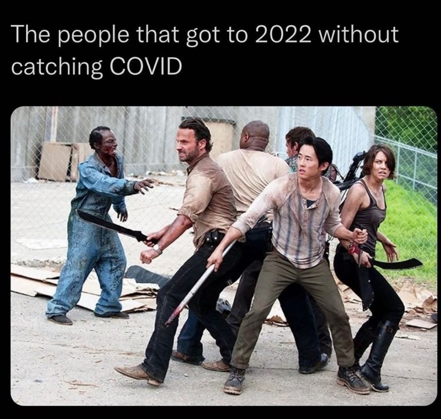 Walking Covid - meme