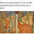 Now is not the time, horse!