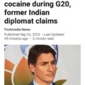 Trudeau's plane had cocaine during G20?