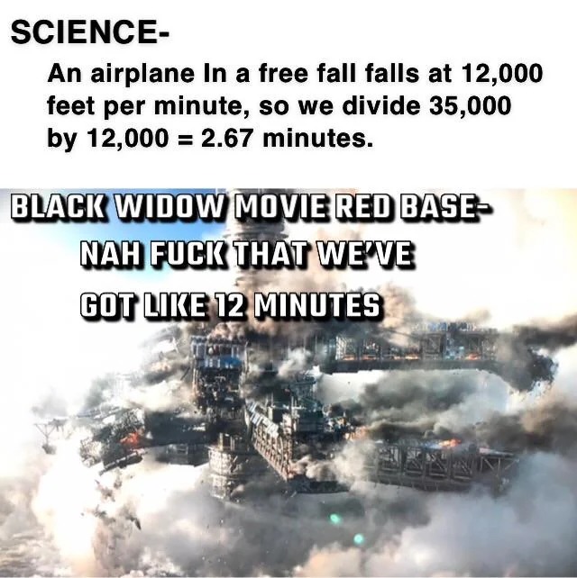 Black Widow science - meme