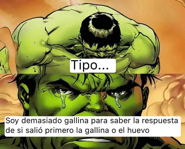 El huevo o la gallina, qué fue primero - meme