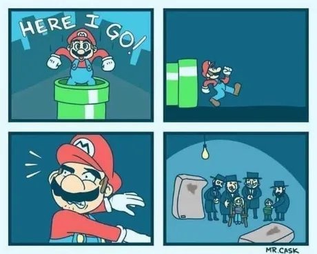 Super Mario's confused - meme