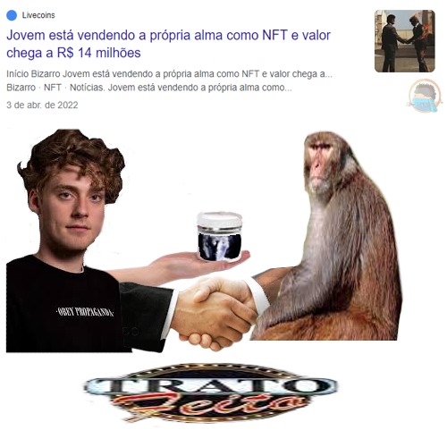 Macaco negociador - meme