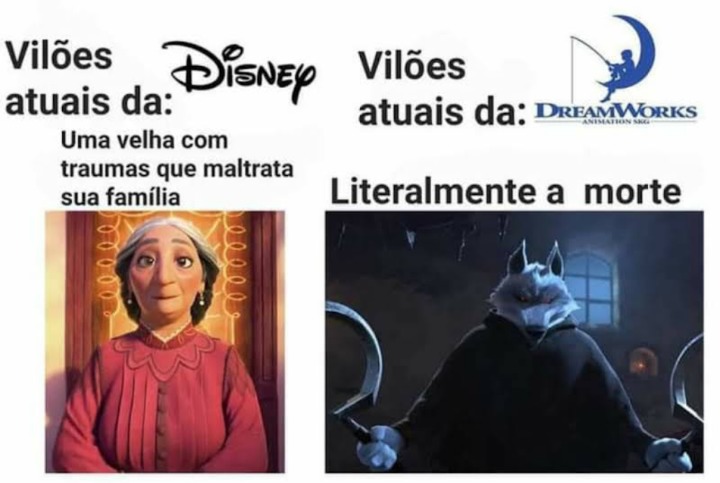 Disney/pixar vs dreamworks - meme