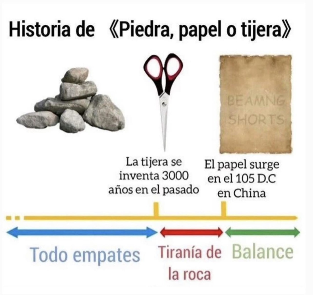 el lore de piedra papel tijera - meme