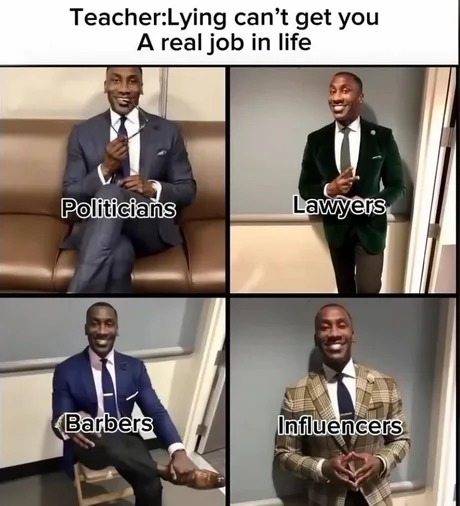 Job as a liar - meme