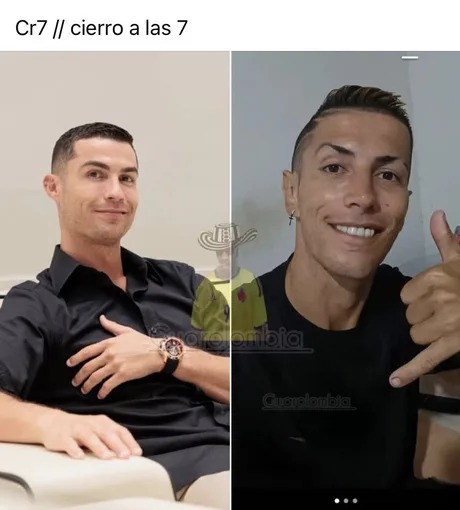 El falso CR7 - meme