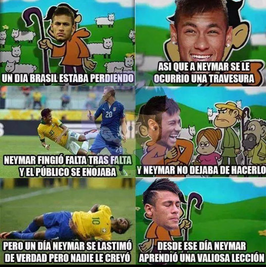 Jajajaja, ese Neymar - meme