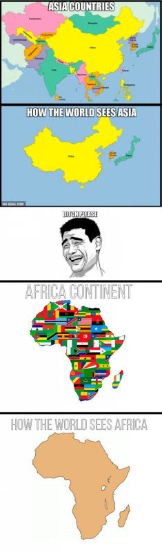 over 54 different nations,people still think its one country - meme