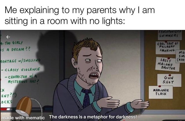 darkness - meme