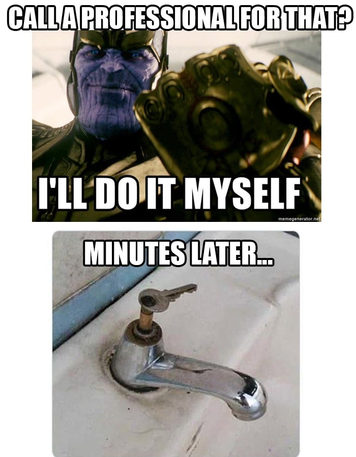 Improvising is a key skill, literally - meme