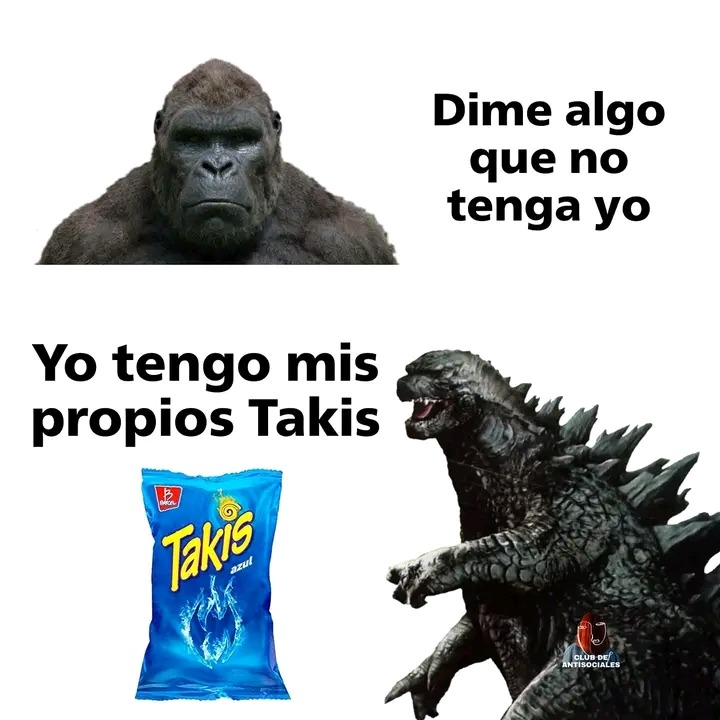 Godzilla le gana a Kong hasta en mercancía v: - meme