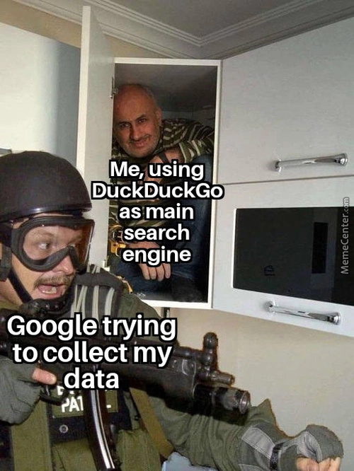 Google spying on us - meme