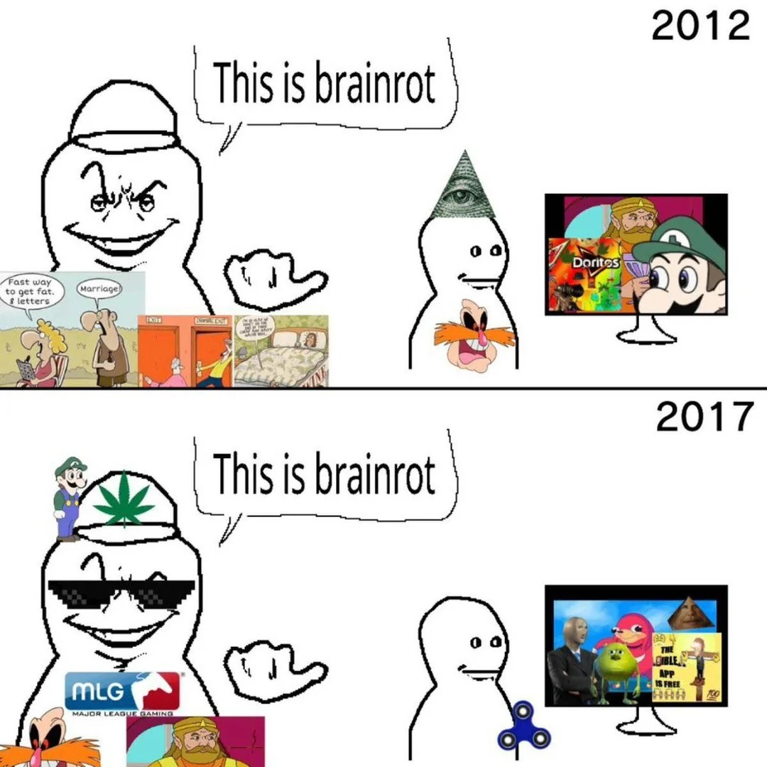 Ahora de aquí en adelante que otras cosas llegarán a pudrirnos el cerebro? - meme