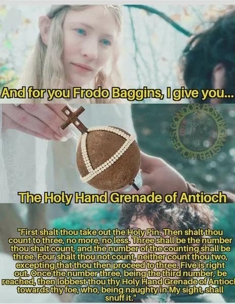 Lotr crossover Monty python #13 - meme