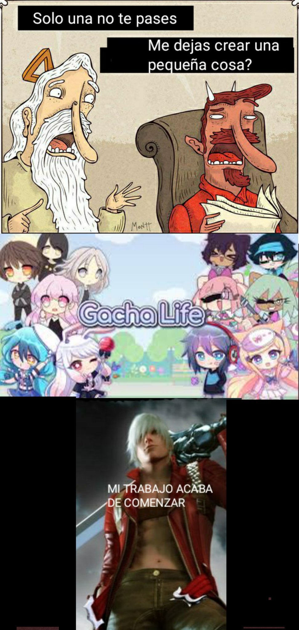 Dante vs GarchaTubers 1 - meme