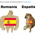 Rumania y España en Eurovsión