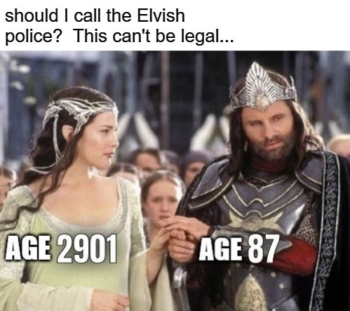 quite the age gap - meme