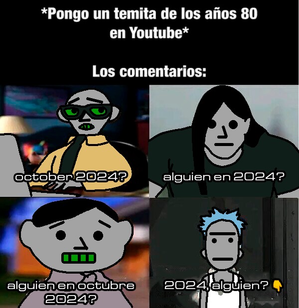 literal en todos los putos videos el primer puto comentario que te aparece es este copypasta de mrd, literalmente estan en todos no me jodas, entren a cualquier videoclip - meme