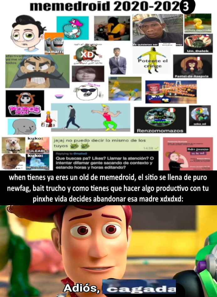 adios newtards, yo me voy a hacer algo con mi vida y que chingue su madre el jaidy xdxdxdd - meme