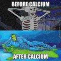 B4 and after calcium