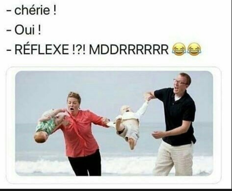 Chérie oui réflexe - meme