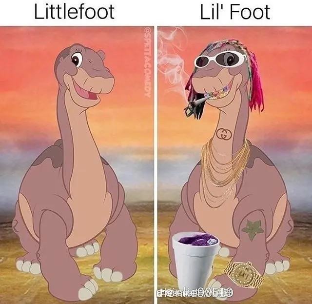 lil foot - meme