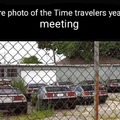 Time travelers meeting