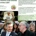 Para el que no entienda el papa estaba en contra del matrimonio gay en 2009 cuando era arzobispo