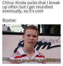 Rome ad china - meme
