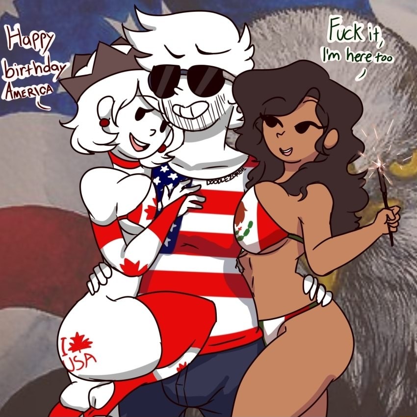 America can have a little sexualized personification - meme