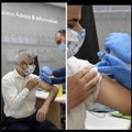 Rishi Sunak getting fake-vaccinated