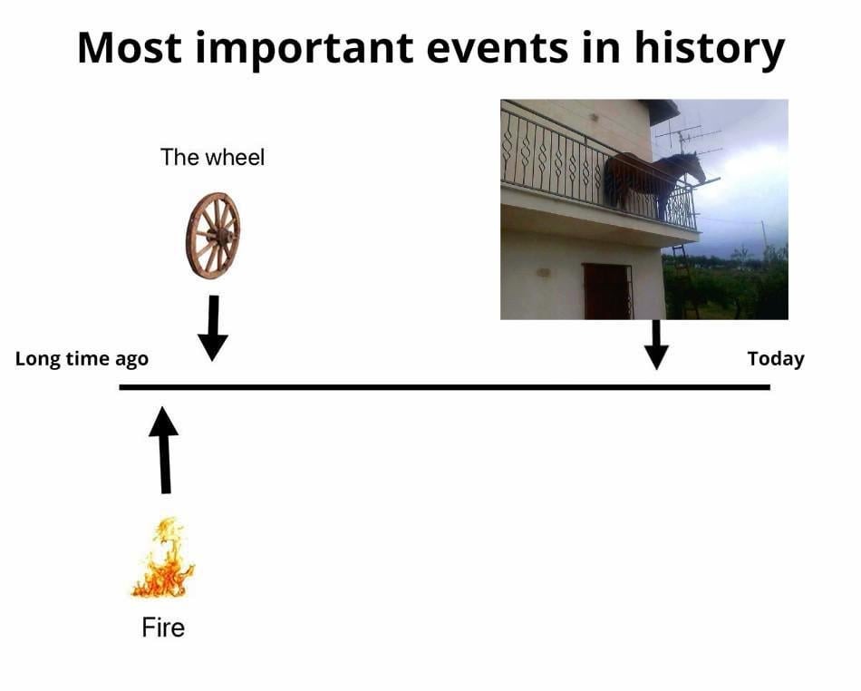 MOmentos más importantes de la historia - meme