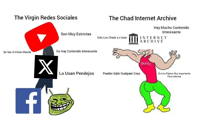 Internet Archive Es Una Página Para Chads :boomer: - meme