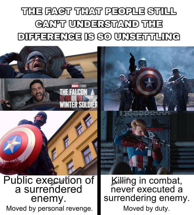 When duty and revenge look alike but are worlds apart - meme