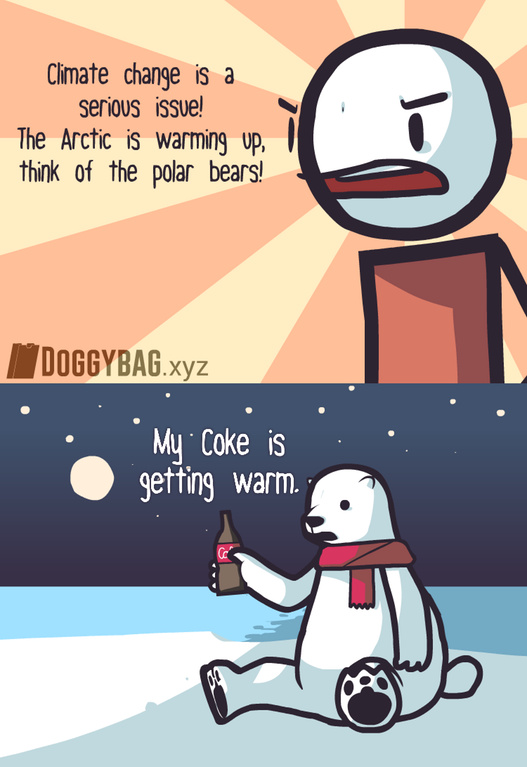 Poor polar bears - meme